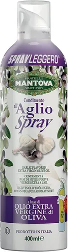 Fratelli Mantova Spray Nativem Olivenöl Extra Knoblauch aromatisiert 400ml