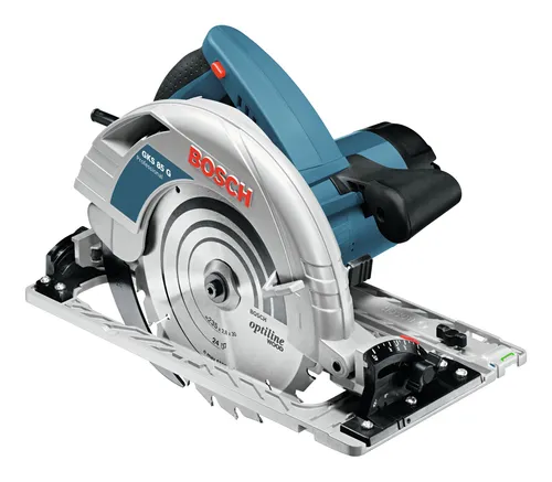 Bosch Professional Handkreissäge GKS 85 G mit Führungsschiene FSN 1400 - Professionelle Handkreissäge für präzise Schnitte, inklusive praktischer Führungsschiene und transportfreundlicher L-BOXX 374.