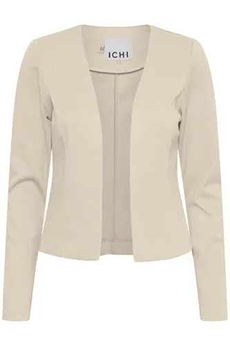 ICHI IHKATE Damen Blazer Kurzblazer mit Stretch Comfort Fit - Blazer für Damen, vielseitig kombinierbar und aus nachhaltigen Materialien, ideal für Büro und Freizeit.