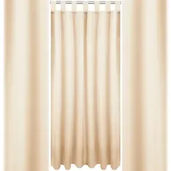 Bestlivings Dekoschal Ellen Schlaufen, 140x145 cm - Beige