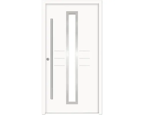 Produktbild Splendoor Haustür HESTIA Aluminium 1100x2100 mm NCS S 0500-N Weiß DIN Links (nac