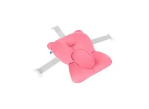 Kikka boo Badekissen Bär - Weiches Baby-Badekissen für sicheren Halt beim Baden. Ideal für die empfindliche Haut von Neugeborenen, schnell trocknend und komfortabel. Perfekt für entspannte Badezeiten in der Babybadewanne.