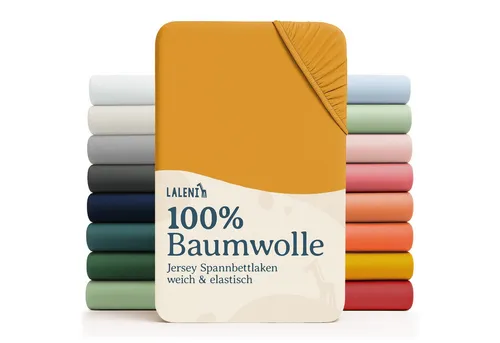 Laleni Spannbettlaken Atmungsaktives weiches und wärmendes Spannbettlaken, Baumwolle, Gummizug: rundum, (2 Stück), Kinderbett, Spielgitter, Wiege oder Stubenwagen mit Rundumgummizug