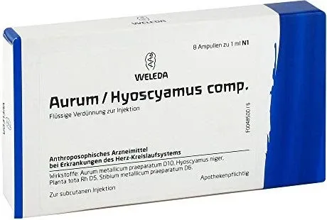 AURUM/HYOSCYAMUS comp.Ampullen 8 ml von Weleda
