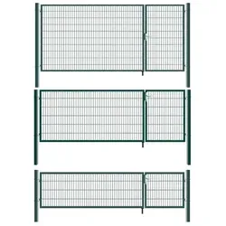 Aileenstore Gartentor Border, Breite 350 cm, Höhe 180 cm, anpassbar, Grün grün 350 cm x 180 cm