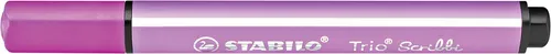 Gefederter Dreikant-Filzstift - STABILO Trio Scribbi - Einzelstift - rosa,