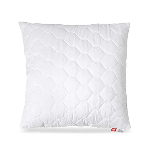 Medicate Mikrofaser Allergiker Kopfkissen 80x80 cm - Kissen für Allergiker mit anpassbarer Höhe, sorgt für optimalen Schlafkomfort und ist bis 95 Grad waschbar. Made in Germany und Öko-Tex Standard 100 zertifiziert.