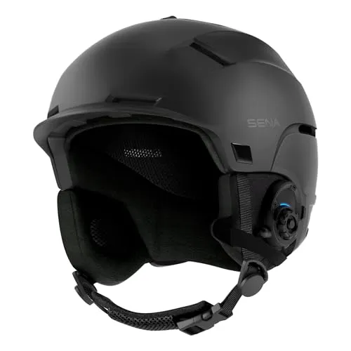 Sena Latitude Skihelm mit integrierten Lautsprecher und Mikrofon, 4-Wege Bluetooth Intercom, freihändige Kommunikation, Musik hören, (Größe M)