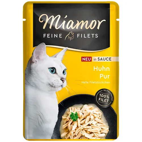 MIAMOR Feine Filets Chicken in sauce - nassfutter für Katzen - 100 4000158748201