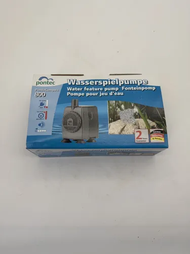 Pontec PondoCompact 800 Zimmerbrunnenpumpe 750 l/h 1.5m - Wasserpumpen für Indoor- und Outdoorwasserspiele, mit regulierbarem Wasserdurchlauf für flexibles Wassermanagement.