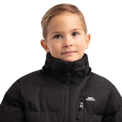 Trespass Jungen Jacke Tuff, schwarz, Gr. 7/8 von Trespass