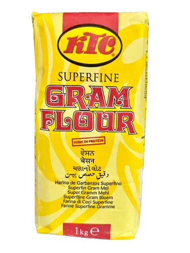 [ 1kg ] KTC Kichererbsen (+gelbe Erbsen) Mehl superfine Gram Flour MHD30.08.2025