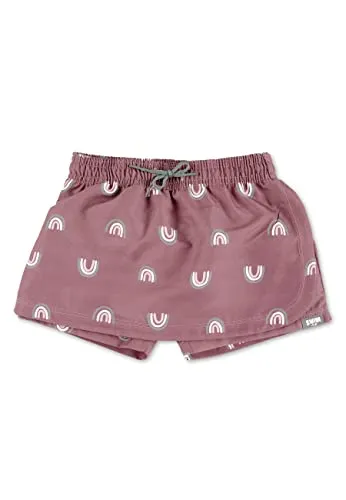 Sterntaler Kid's Badeshorts Regenbogen - Skort Gr 110/116 rosa - Boardshorts für Kleinkinder im Hosenrock-Design mit UV-Schutz und integrierter Windelhose - ideal für den Schwimmbadbesuch!