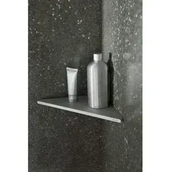 Keuco Edition 400 Eckduschablage 11557170000, Aluminium silber eloxiert - Badablage aus hochwertigem, eloxiertem Aluminium - ideal für eine stilvolle und funktionale Badezimmergestaltung.