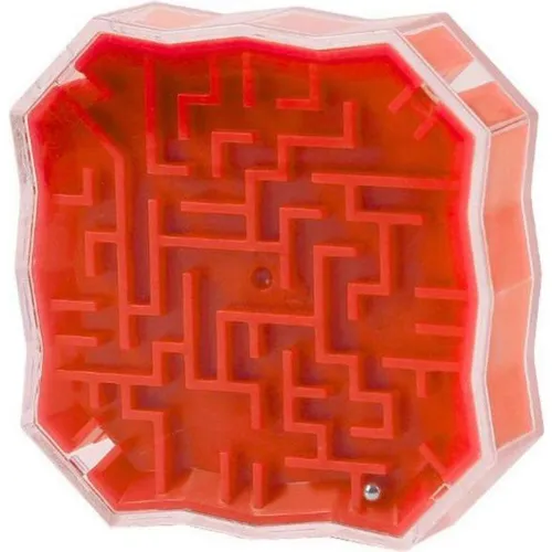 Leantoys Logikspiel Labyrinth mit roter Kugel