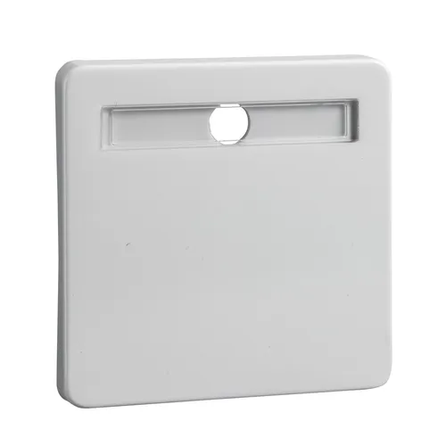 Elso 213624 Wippe 1-fach mit Schriftfeld für Universalschalter, hochkratzfest, Fashion, reinweiß glänzend