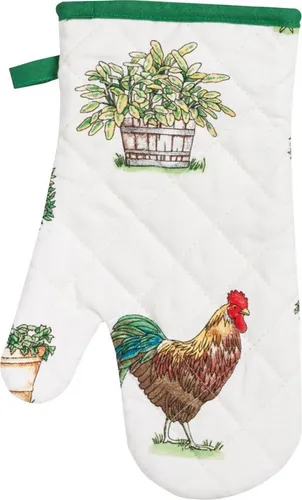 Kracht Topflappen Ofenhandschuh, Motiv: Hühner