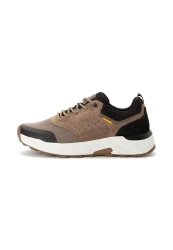 Sneaker CAMEL ACTIVE Herren Sneaker Leder/Textil, Größe 42, schwarz/braun - Modischer Sneaker aus hochwertigem Leder und Textil, ideal für jeden Freizeit-Look. Die herausnehmbare Innensohle sorgt für individuellen Komfort. Perfekt für Casual-Outfits.