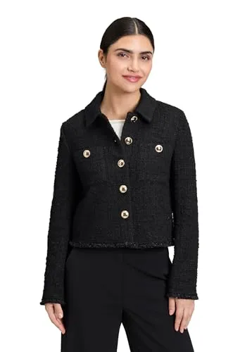 Jackenblazer BETTY BARCLAY – Elegante Damen Blazer-Jacke - Business-Mode: Kombinierbare Blazer-Jacke aus weichem, mehrfarbigem Material mit klassischem Hemdkragen und praktischen aufgesetzten Taschen – perfekt für stilvolle Looks im Büro.