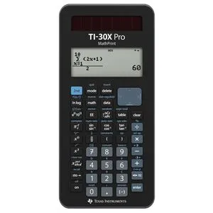 Texas Instruments TI-30X Pro MathPrint Taschenrechner - Wissenschaftlicher Taschenrechner mit 4-zeiligem Display und Funktionen für Integralrechnung, ideal für Schüler und Studenten.