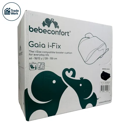 Bebeconfort Gaia i-Fix Sitzerhöhung - Kindersitz mit Isofix, abnehmbarer Bezug und ideal für Kinder von 128-150 cm, sorgt für Sicherheit und Komfort auf jeder Fahrt.