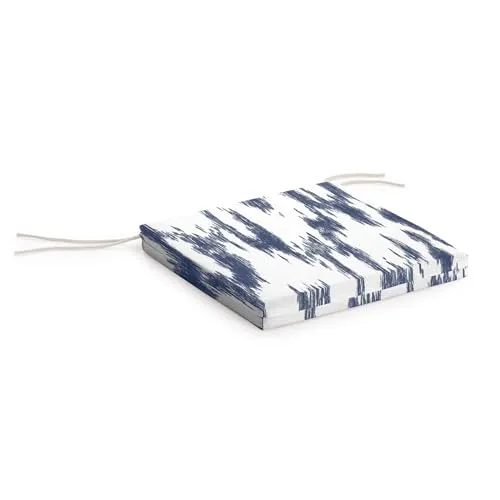 BELUM | Sitzkissen gepolstert | Produktmaße: Länge x Breite: 40 x 40 cm/Dicke: 5 cm | Modell: Mahon Blau