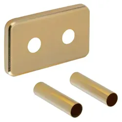 Sapho Rechteckige Abdeckrosette für TWIN-Anschluss, Gold matt - Elegante Abdeckrosette in Gold matt für TWIN-Anschlüsse, ideal für den stilvollen Einsatz im Kfz-Bereich. Hochwertige Verarbeitung und modernes Design.