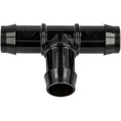 Schlauchverbinder T-stück Ø 28 Mm, Ks-schwarz, 10 Bar - Tecuro