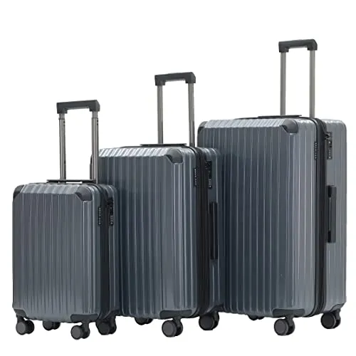 Münicase M816 TSA Kofferset Hartschale Trolley 3-teilig Champagner Grey