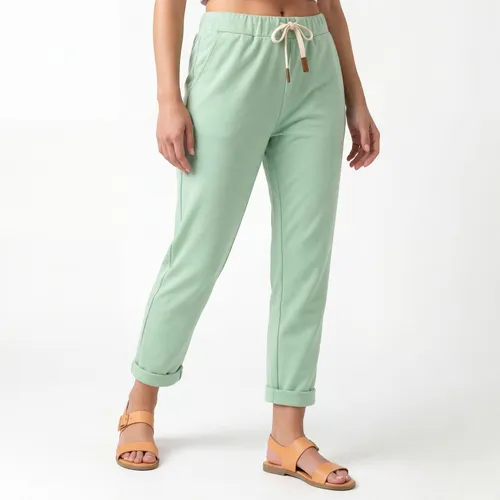 OriginalYou Sweathose Damen - Bequeme Jersey Freizeithose in Mint - Sportliche Sweatpants aus hautfreundlichem Soft Silk Jersey, perfekt für Freizeit und Fitness. Erhältlich in den Größen 36 bis 44, bietet sie hohen Tragekomfort und eine elastische Passform.