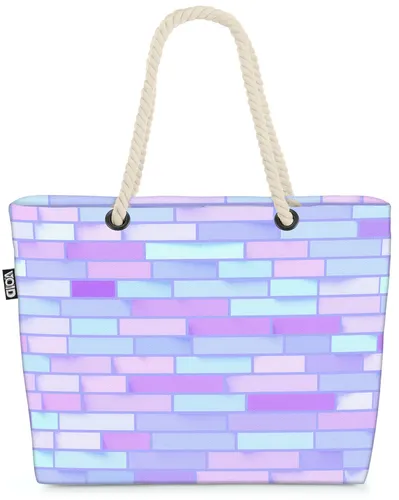 VOID Tasche Lightblue Wall Wand Ziegelmauer Mauer Ziegel Blau Garten