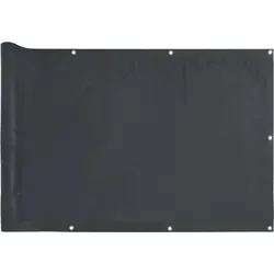 vidaXL Balkon-Sichtschutz Anthrazit 400x75 cm PVC - Grau von vidaXL