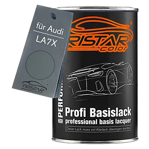 TRISTARcolor Autolack Dose spritzfertig für Audi LA7X Bambus Grey Metallic Basislack 1,0 Liter 1000ml