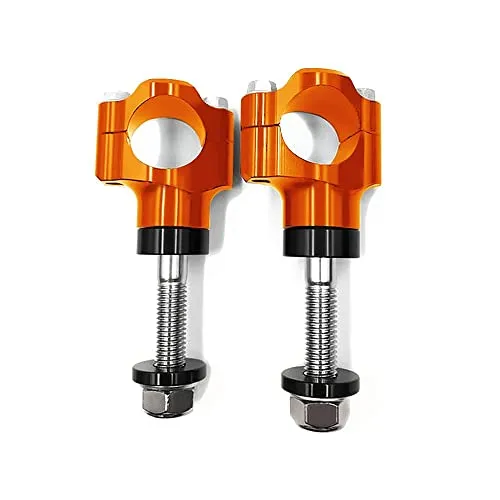 Lenkererhöhung kompatibel mit 28mm Lenker Riser 15 mm Tourtecs MC1 Alu orange