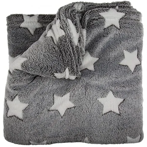 Out of the blue 190176 Kuscheldecke, Polyester, grau, 33 x 9 x 33.5 cm