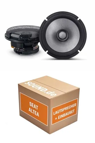 Lautsprecher Boxen Einbaupaket für Alpine R2-S65 kompatibel mit Seat Altea hinten | Set für Zwei Türen 100W MAX