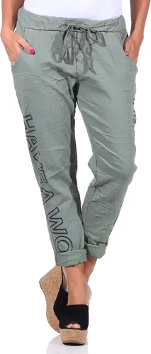 Mississhop Damen Boyfriend Freizeithose