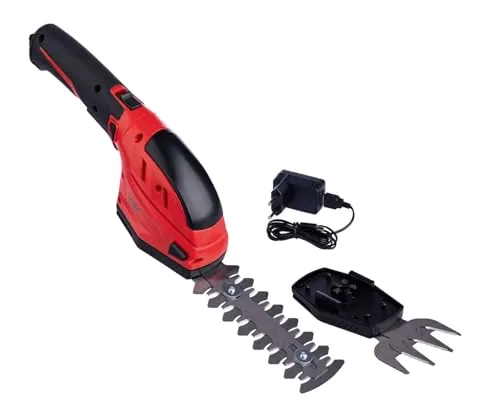 Scheppach 2in1 Grasschere Strauchschere CGS-15-Li - Kompakte 2in1 Akku Grasschere und Strauchschere mit 80mm und 120mm Schnittlängen, ideal für präzise Gartenpflege. Ergonomisches Design und schneller Messerwechsel sorgen für angenehmes Arbeiten.