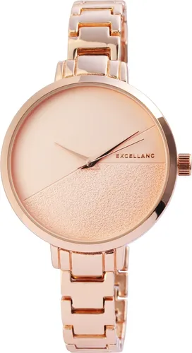 Excellanc Quarzuhr 1800136 - Elegante Damenuhr mit Metallband - Armbanduhren mit stilvollem Design, ideal für jeden Anlass und mit präzisem Quarzwerk für zuverlässige Zeitmessung.