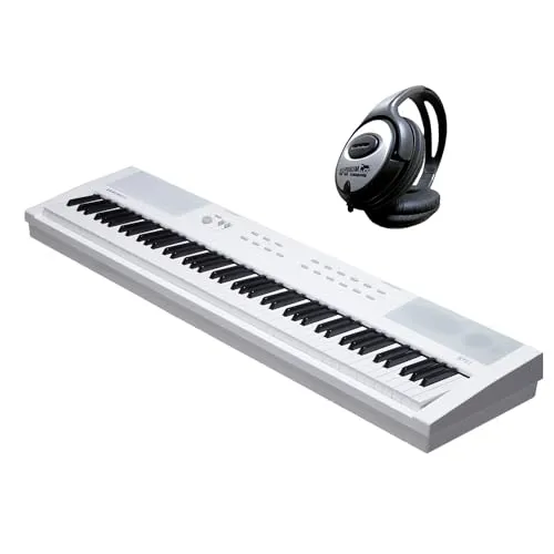 Kurzweil Stage Piano KAE1-WH 88 Tasten - Keyboards: Hochwertiges Stage-Piano mit 88 vollgewichteten Tasten, authentischem Spielgefühl und Bluetooth 5.2 für kabellose Audioverbindungen. Ideal für Profis und Hobbymusiker!