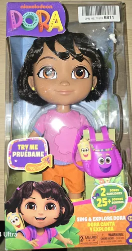 DTE Dora - Best Friend Puppe - Interaktive Puppe für Kinder ab 3 Jahren, spricht Deutsch und Englisch, fördert spielerisch Sprachkenntnisse und kreatives Spiel mit über 25 Sätzen und Geräuschen.