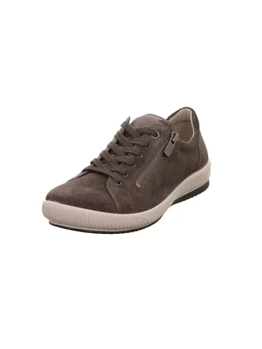 Legero Damen Tanaro 5.0 Sneaker OSSIDO (GRAU) - Damen-Sneaker mit herausnehmbarer Leder-Einlegesohle und recyceltem Futter, ideal für Komfort und Nachhaltigkeit. Schneller Einstieg durch praktischen Reißverschluss.