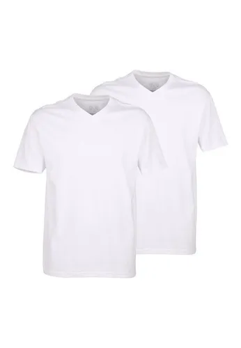CECEBA Herren T-Shirt 2er Pack - Herren-Shirts im 2er Pack, aus 95% Baumwolle für hohen Tragekomfort, ideal für den Alltag mit V-Ausschnitt und regular fit.
