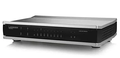 LANCOM R884VA Business-VoIP-Router - Router mit integrierter VoIP-TK-Anlage und VPN-Funktion für sicheren Betrieb bestehender ISDN-Komponenten. Ideal für bis zu 40 Telefonie-Teilnehmende und maximale Sicherheit durch BSI-zertifiziertes Design.