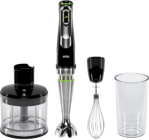 MQ 9135XI Stabmixer - 1200W, 3 Geschwindigkeitsmodi, 0.6L, elegantes Schwarz-Edelstahl-Design für optimale Leistung in der Küche