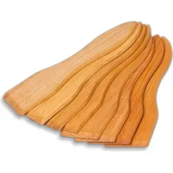 8x Raclette Schaber geölt