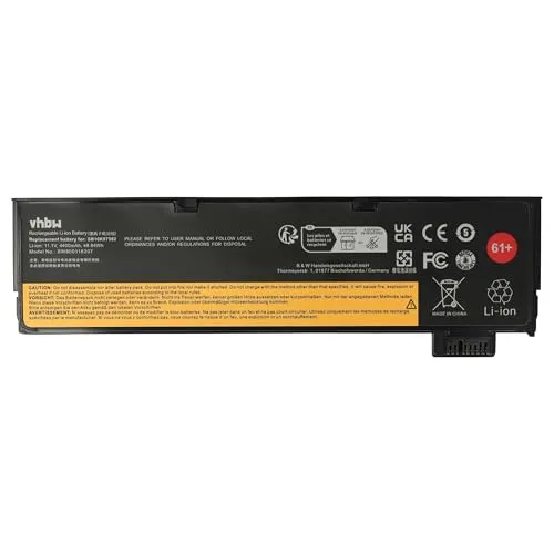 vhbw Akku kompatibel mit Lenovo ThinkPad P51s (20JY), P52S (20L**), T470 (20H**), P51s (20K0) Notebook (4400 mAh, 11,1 V, Li-Ion)