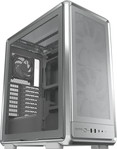 Cooler Master MasterFrame 500 Mesh PC-Gehäuse – Midi-Tower mit Tempered Glass - Geräumiges und flexibles Midi-Gehäuse für E-ATX-Mainboards, ausgestattet mit Tempered Glass, Platz für bis zu 8 Lüfter und 3 ARGB-Lüftern, ideal für leistungsstarke Systeme.