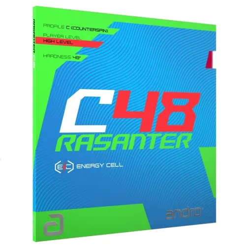 Andro Rasanter C 48 Tischtennisbelag, rot, 2,3 mm von ANDRO