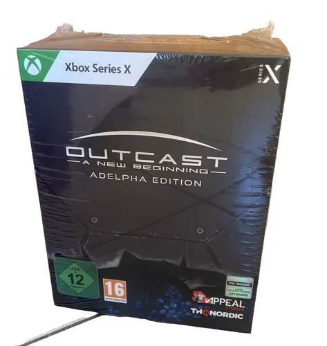 Outcast - A New Beginning - Adelpha Edition für Xbox Series X - Exklusive Adelpha Edition mit 24cm SAÏ Figur, Artbook und Soundtrack. Erlebe eine offene Welt, kombiniere Module für individuelle Waffen und erkunde verborgene Tempel und gefährliche Kreaturen.